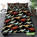 Housse de Couette Dinosaure Noire