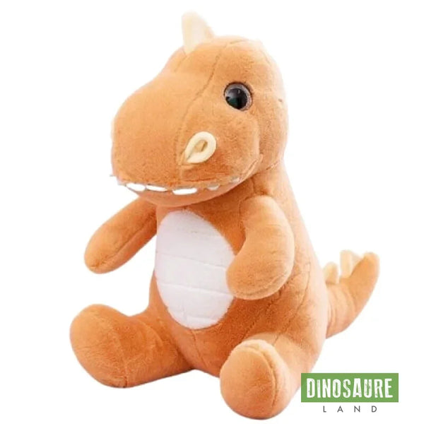 Joli Dinosaure en Peluche Marron