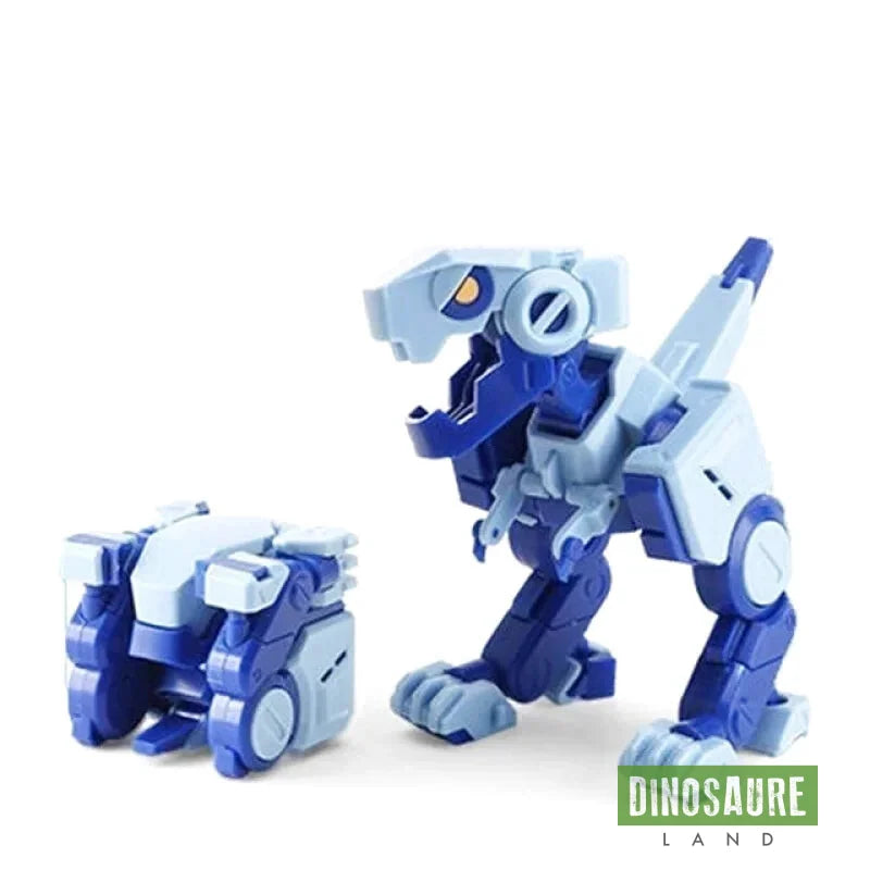 Jouet Dinosaure Cube Transformable Bleu