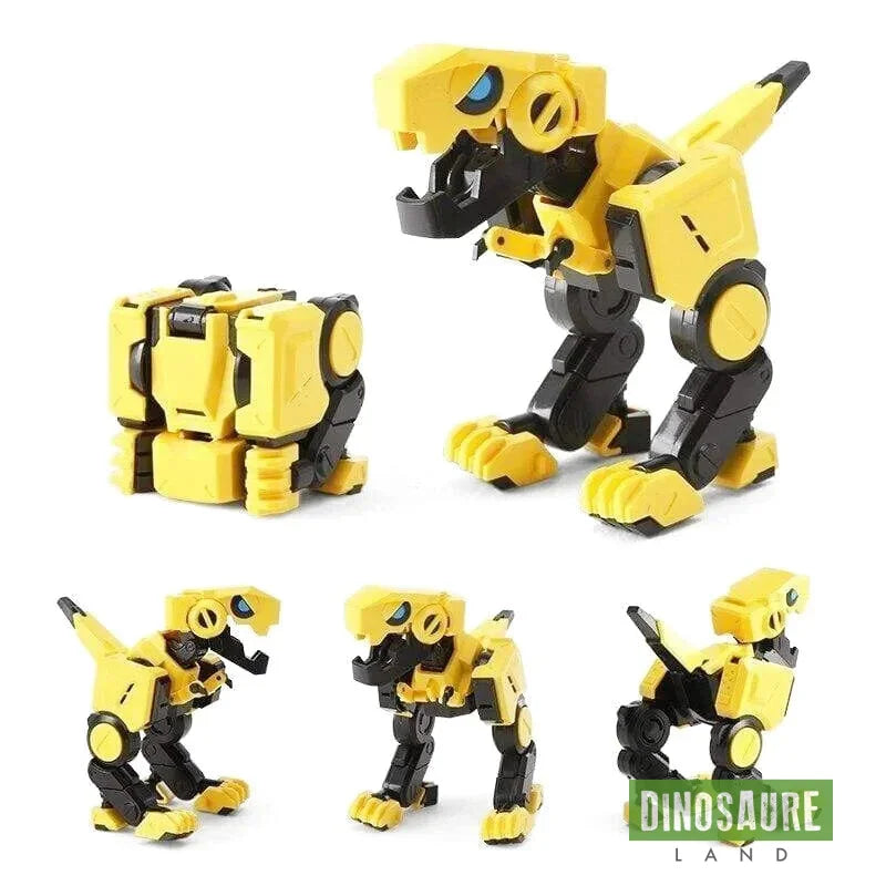 Jouet Dinosaure Cube Transformable Jaune