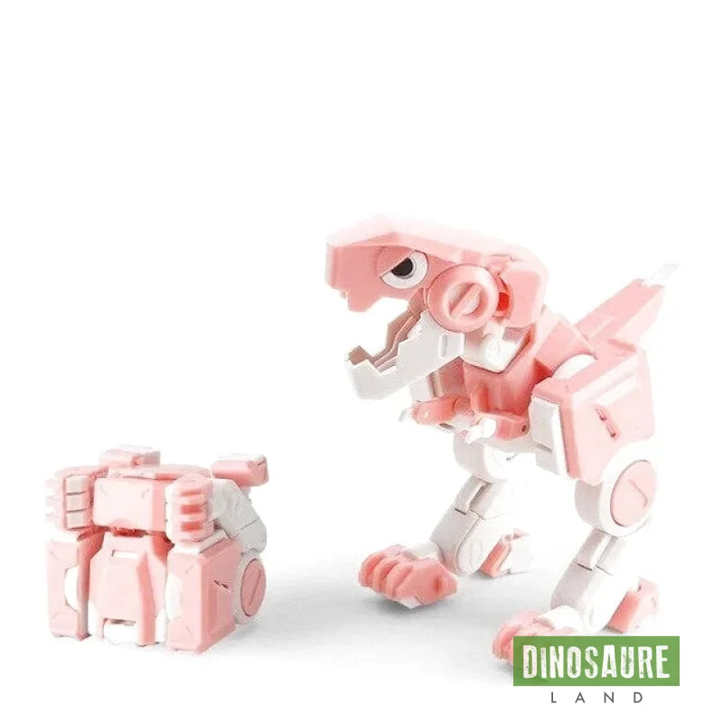 Jouet Dinosaure Cube Transformable Rose