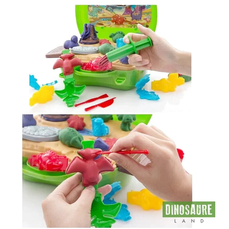 VBACALA Pâte à Modeler Dinosaures – Set Créatif Avec Moules Et Outils Pour Enfants Dès 3 Ans