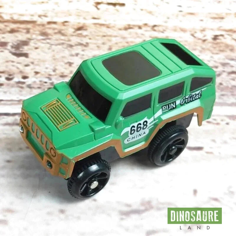 Jouet Montagne Dinosaure Voiture Verte - Dino Jurassic