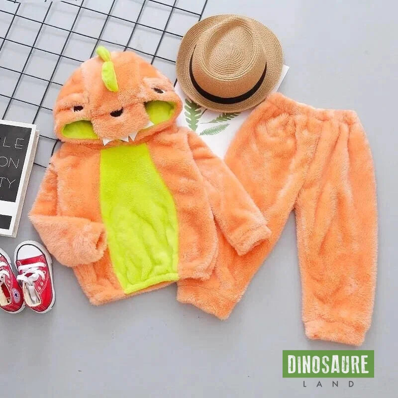 Kigurumi Pyjama Dinosaure Orange