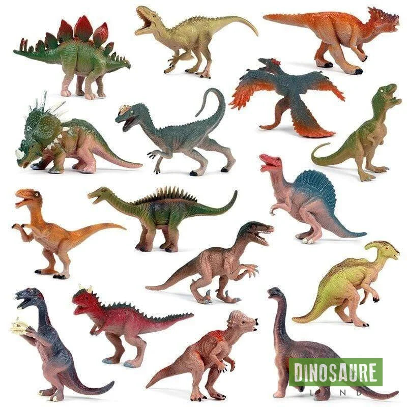 Lot de 16 Figurine Dinosaure
