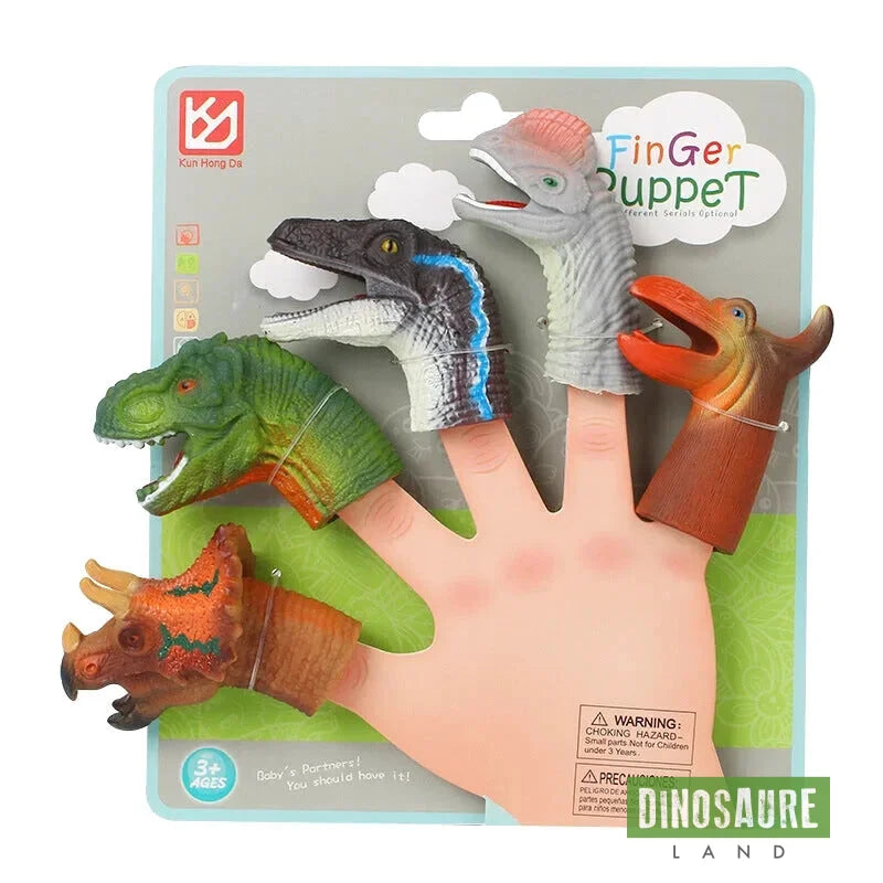 marionnette a doigt dinosaure