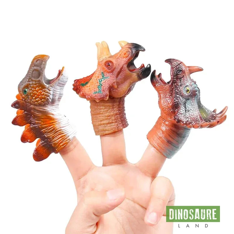 marionnette a doigt dinosaure