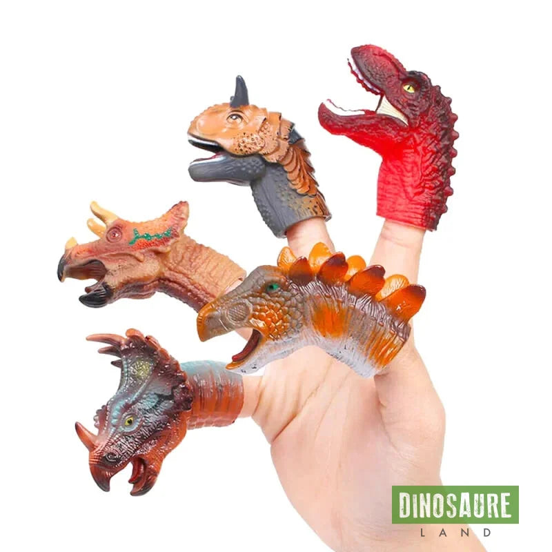marionnette a doigt dinosaure