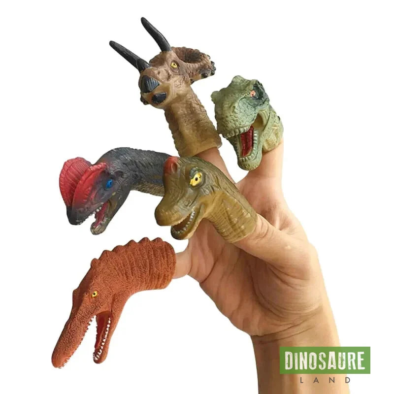 marionnette a doigt dinosaure