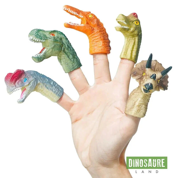 marionnette a doigt dinosaure