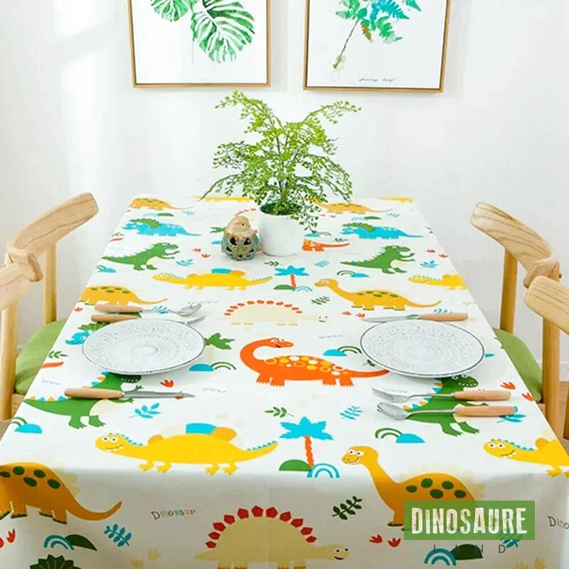 nappe de table dinosaure