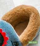 chaussons polaires dinosaure enfant