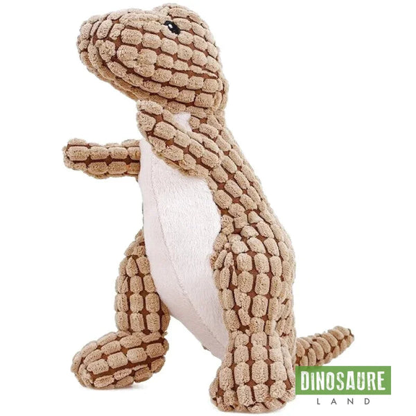 Peluche Chien Dinosaure Marron