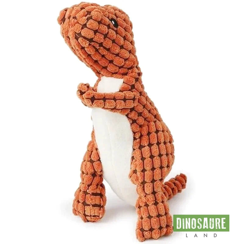 Peluche Chien Dinosaure Orange