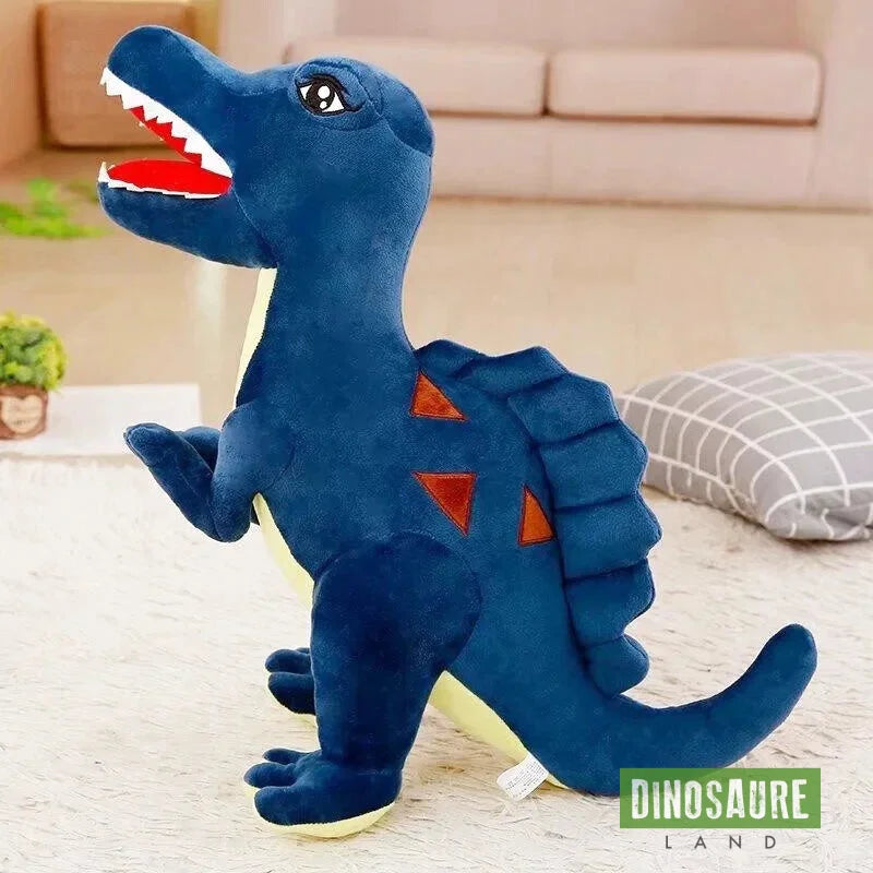 Peluche Dinosaure Bleu Accroupi 82cm