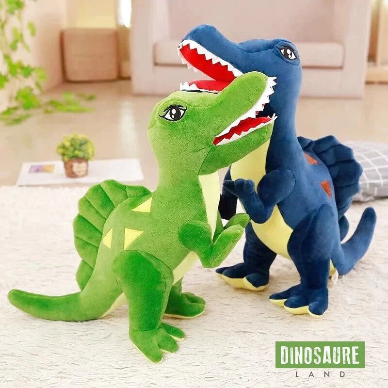 Peluche Dinosaure Bleu Accroupi 60cm