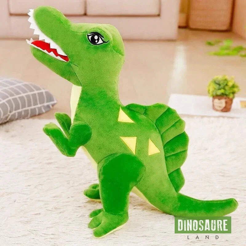 Peluche Dinosaure Vert Accroupi