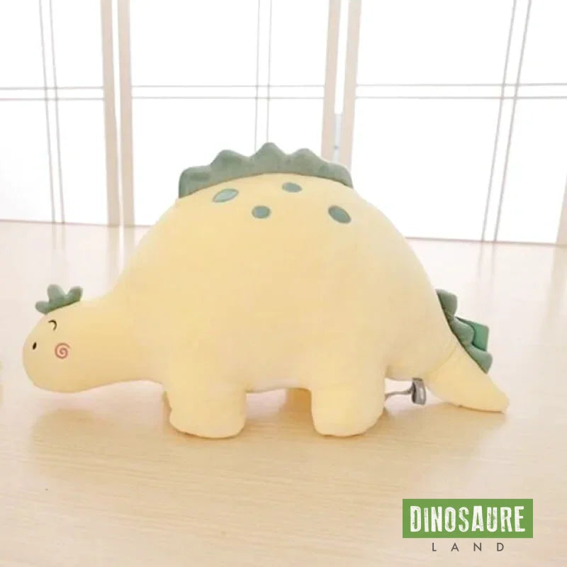 Peluche Dinosaure Jaune au Chapeau