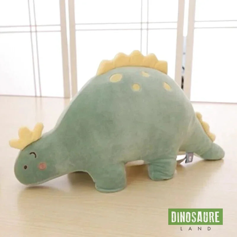 Peluche Dinosaure Vert au Chapeau