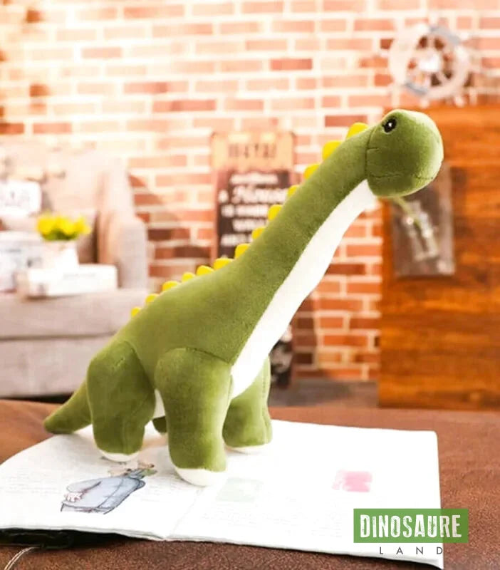 Peluche dinosaure Diplodocus Brachiosaure vert