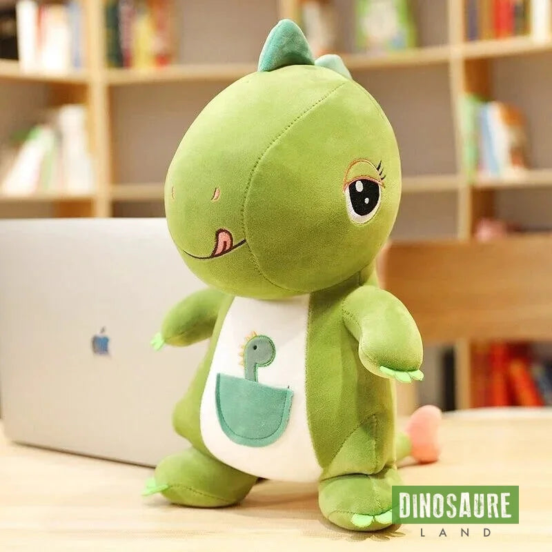 Peluche Dinosaure Ecologique Vert