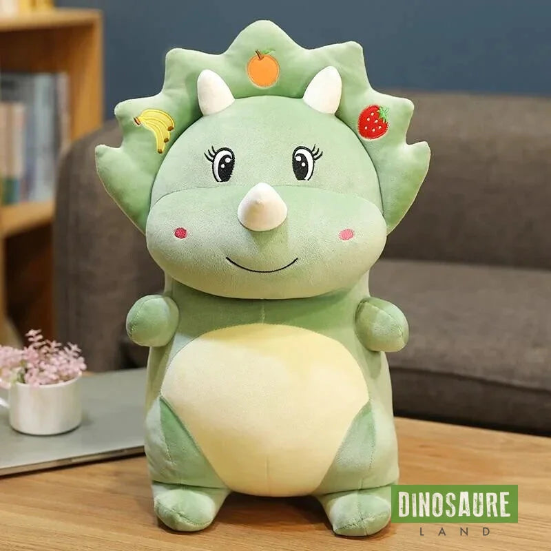 Peluche Dinosaure Gros Yeux Vert