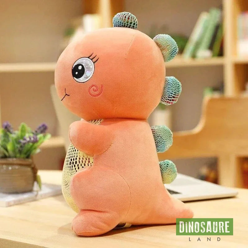 Peluche Dinosaure Mignonne Orange