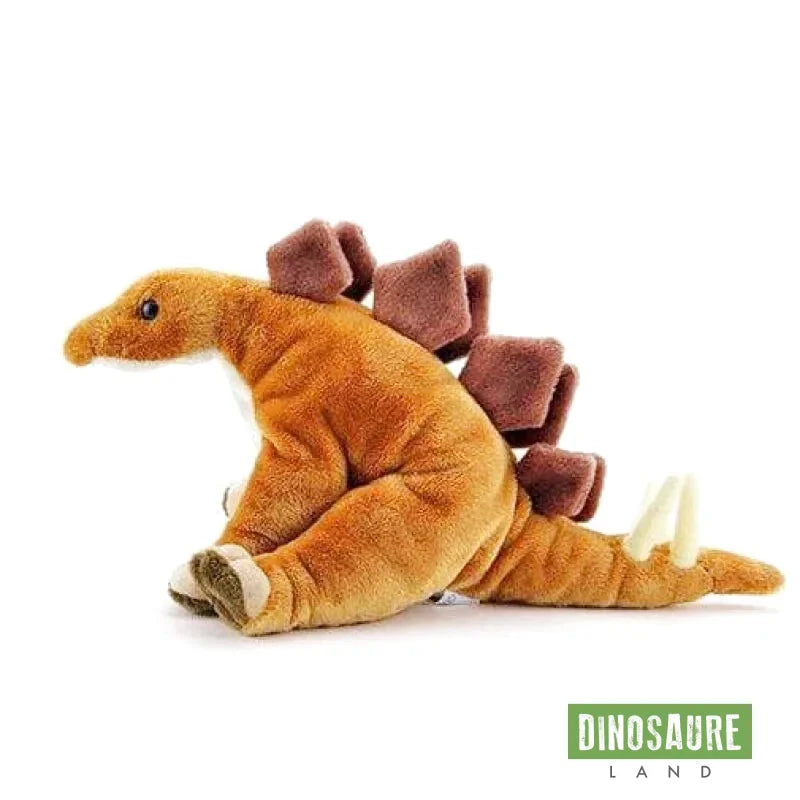 Peluche Dinosaure Orange 30cm