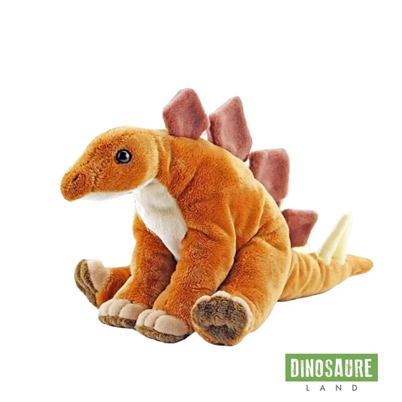 Peluche Dinosaure Orange 30cm