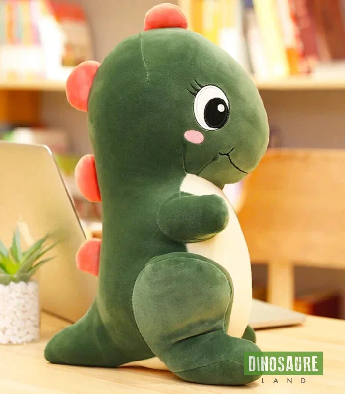 peluche dinosaure mignon vert