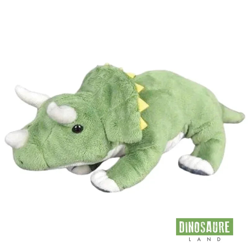 Peluche Dinosaure Tricératops Vert 30cm