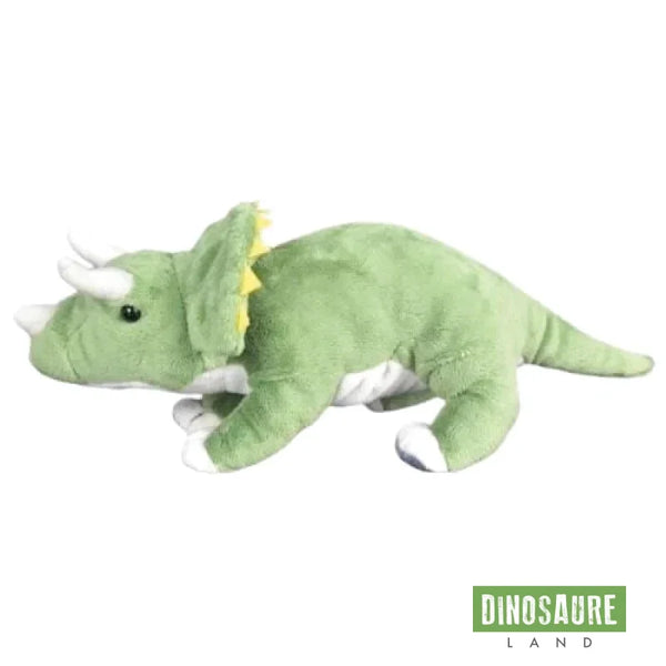 Peluche Dinosaure Tricératops Vert 30cm