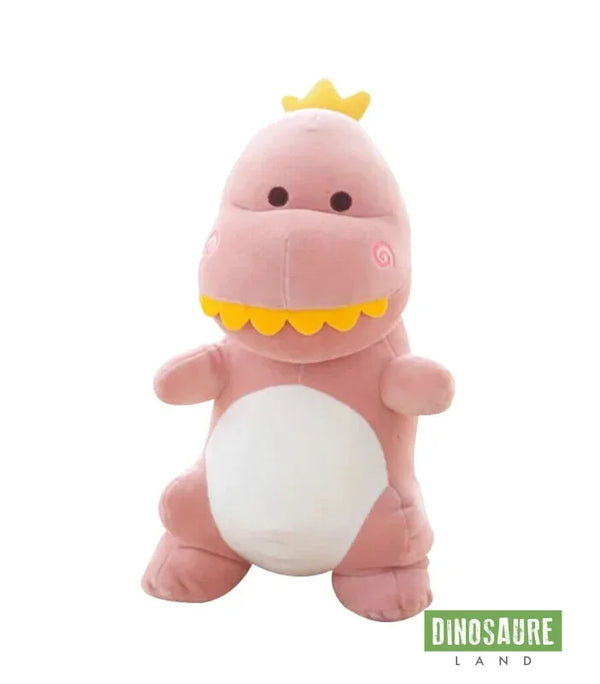 Peluche dinosaure T-Rex Tyrannosaure rose