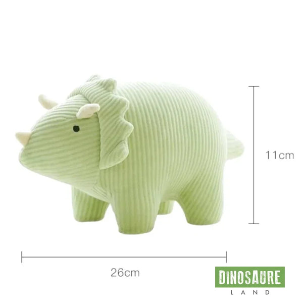 Peluche Dinosaure Velours Côtelé 26cm