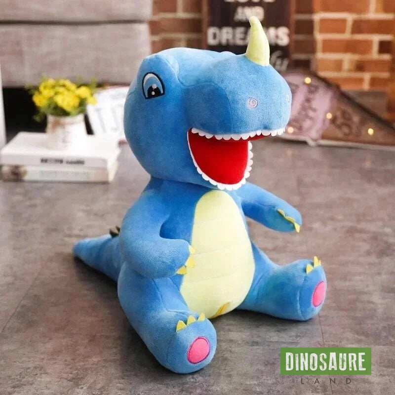 peluche dinosaure xl bleu