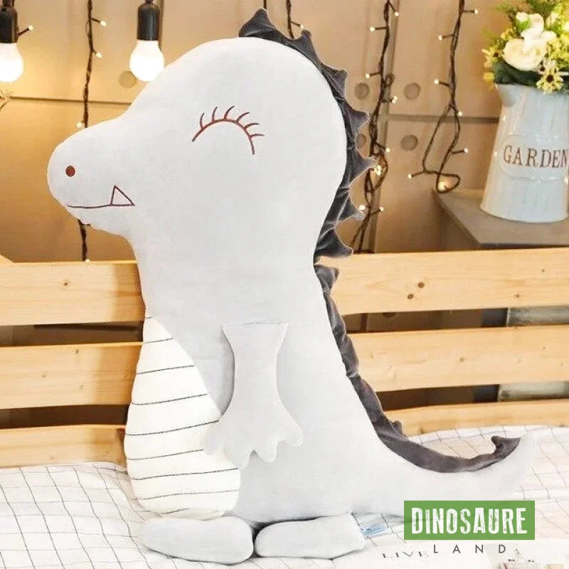 Peluche Petit Pied Dinosaure Gris