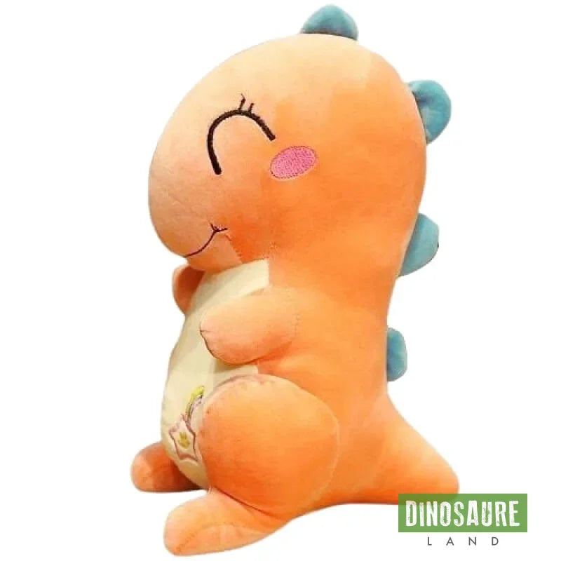 Petite Peluche Dinosaure Bleue Orange