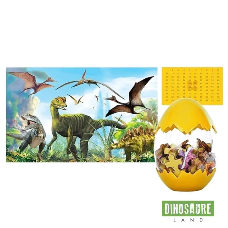 Puzzle Ball Dinosaure Enfant 8 Ans Jaune