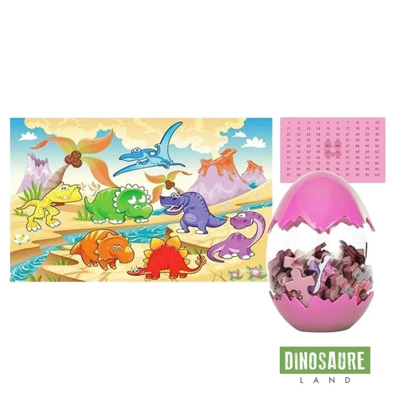 Puzzle Ball Dinosaure Enfant 4 Ans Rose