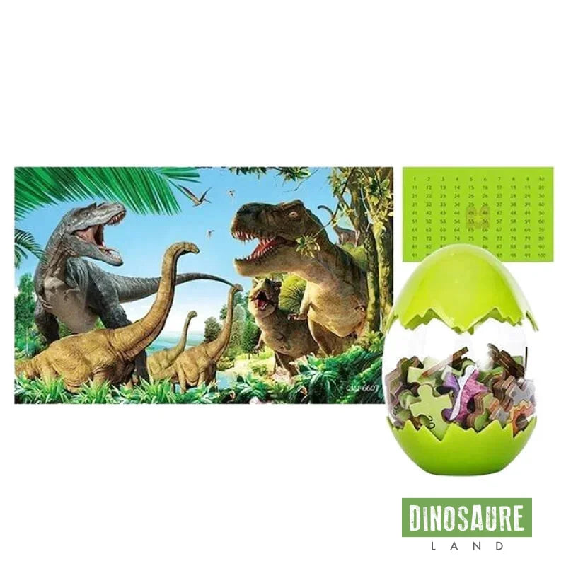 Puzzle Ball Dinosaure Enfant 8 Ans Vert