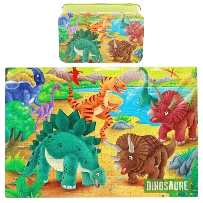 puzzle avec des dinosaures de 200 pièces