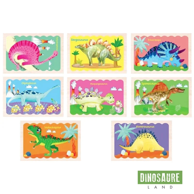 Puzzle Dinosaure 4 Ans en Bois