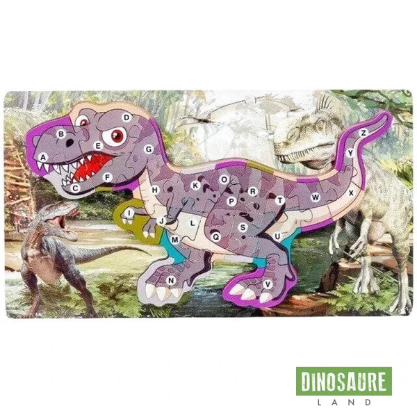 Puzzle Dinosaure Lettres