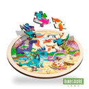 Puzzle Dinosaure Rond