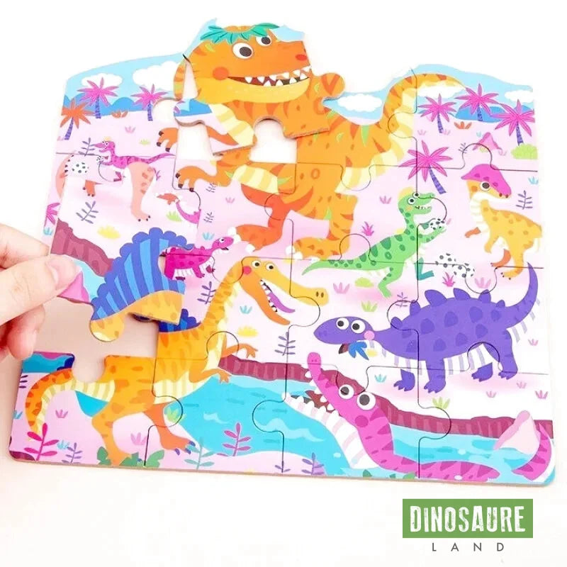Puzzle en Bois Dinosaure