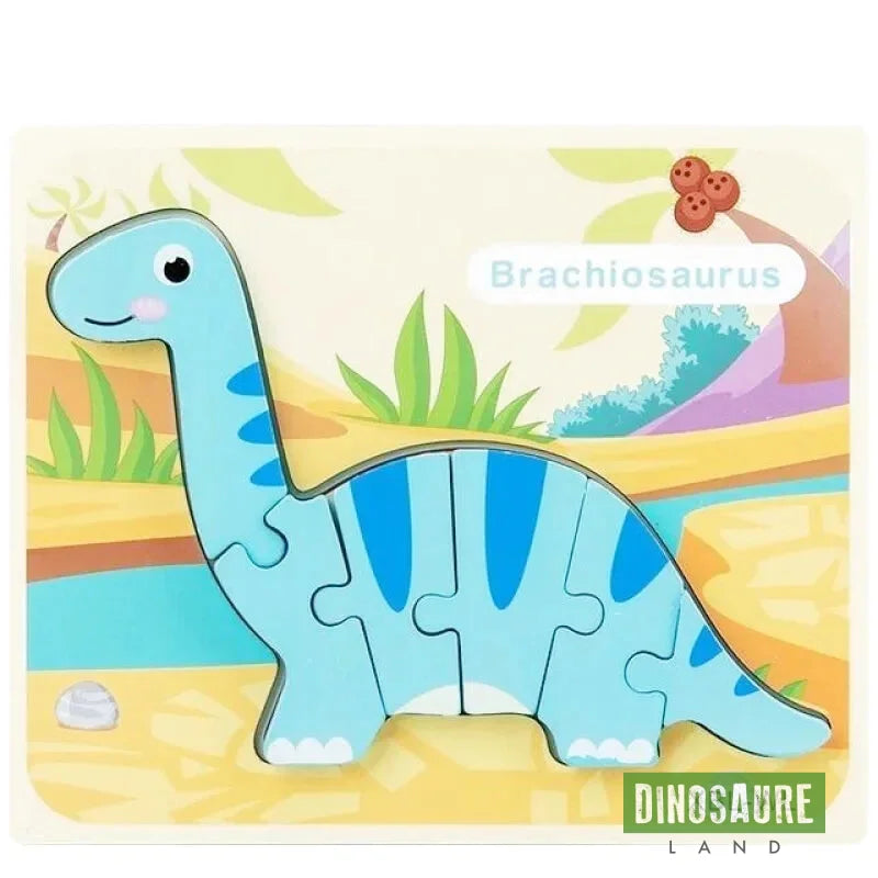Puzzle Encastrable Bois Dinosaure Brachiosaure