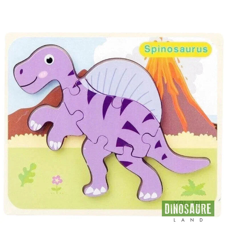 Puzzle Encastrable Bois Dinosaure Spinosaure