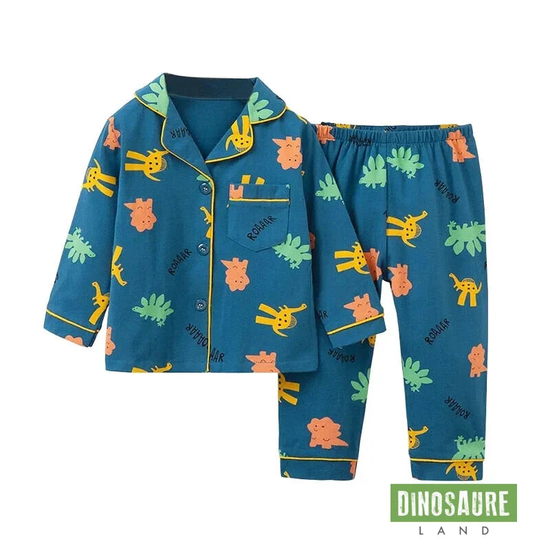 Pyjama Dinosaure Bleu