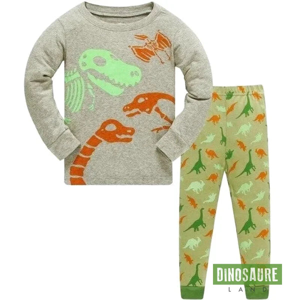 Pyjama Dinosaure Crâne Phosphorescent