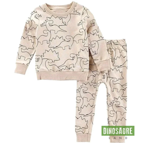 Pyjama Dinosaure Marron